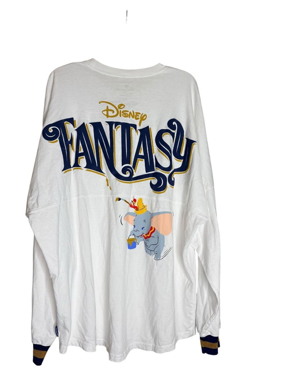 Disney Fantasy Dumbo Spirit Jersey XL White Long Sleeve Disney Cruise Line